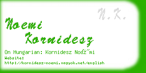 noemi kornidesz business card